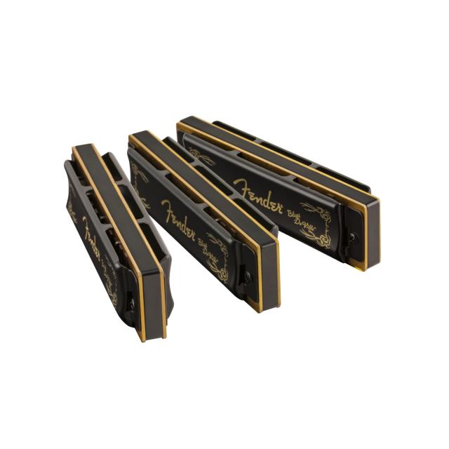 Blues DeVille Harmonica, Pack of 3, with Case