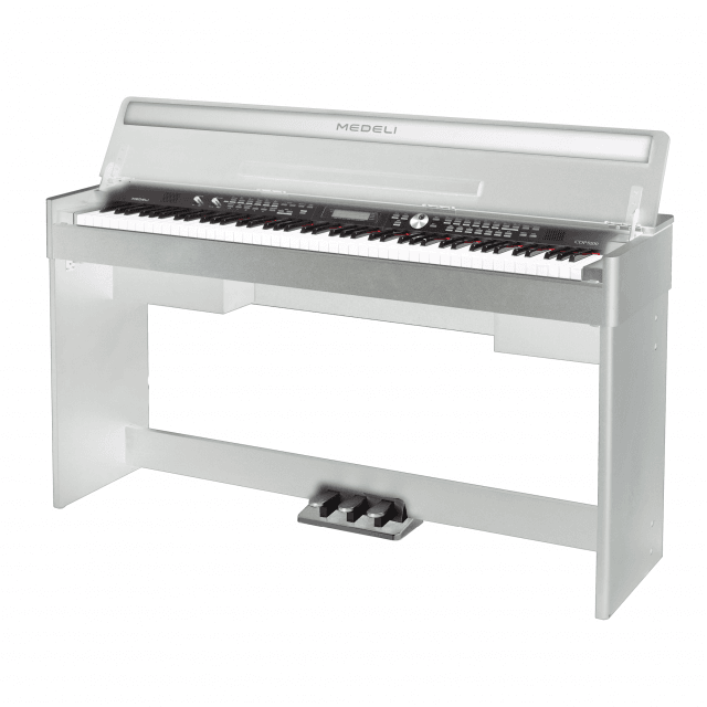 White finish Digital Piano with Mars Technology and Hammer Action.