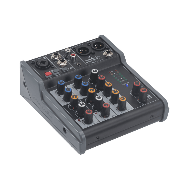 5-Channel Professional Audio Mixer with Digital Echo Effect
