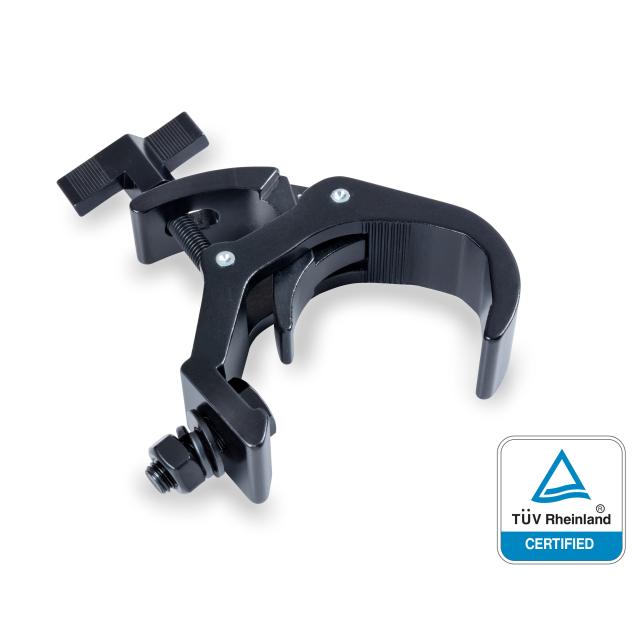 BLACK ALUMINIUM QUICK RELEASE CLAMP 38 - 60 MM 100 KG