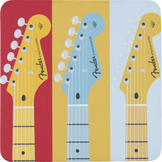 Fender® Stratocaster™ Modern Design Coaster Set