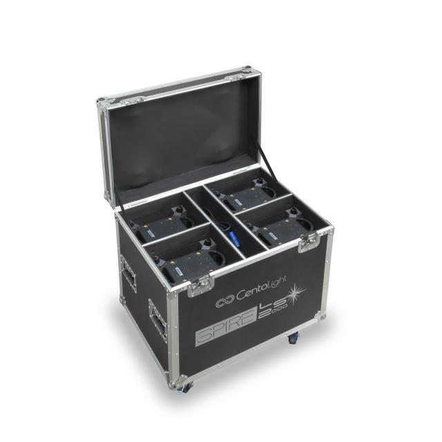 4 x Laser  Beam technology moving heads with filight case