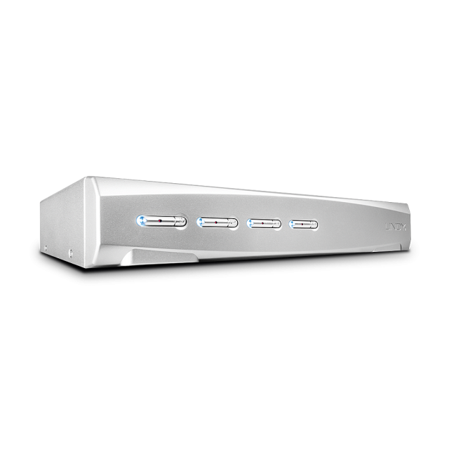 4 Port DVI-I Single Link, USB 2.0 & Audio KVM Switch
