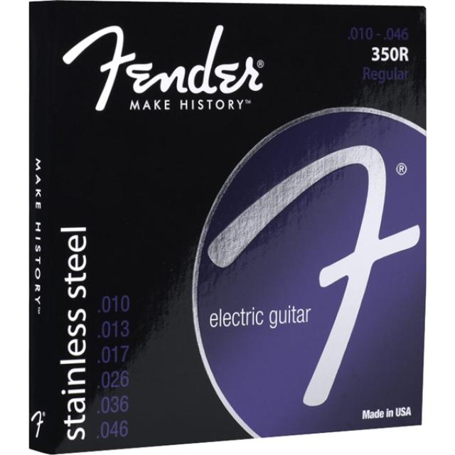 Stainless 350's Guitar Strings Set Stainless Steel Ball End 350R Gauges .010-.046