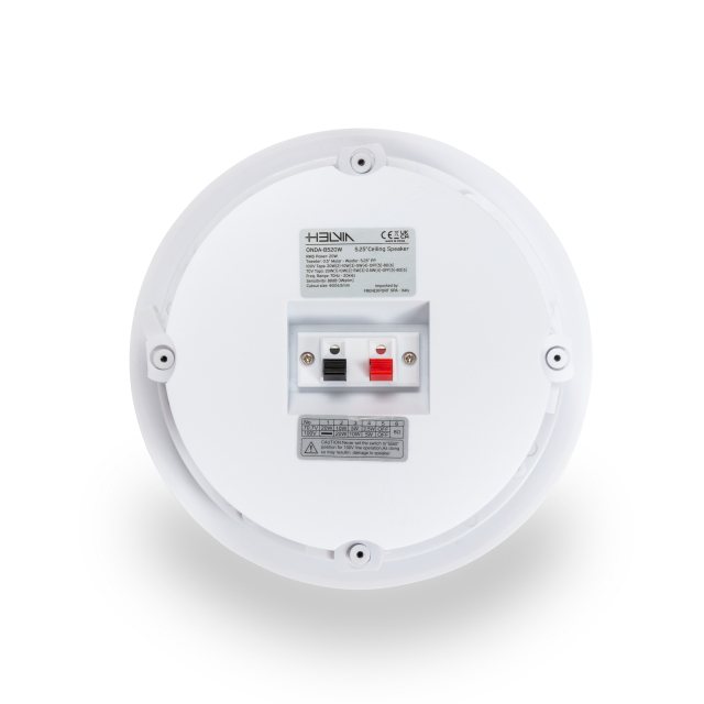 Altoparlante da Soffitto a 5.25" 20W 2 vie 70V/100V con Coperchio Posteriore