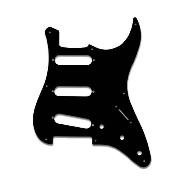 Pickguard for Stratocaster Guitar, Black, Single Layer