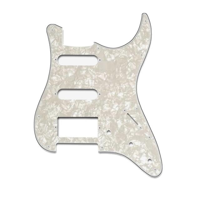 Mascherina per Chitarra Stratocaster, 3 Strati, Bianco Perlato, Humbucker