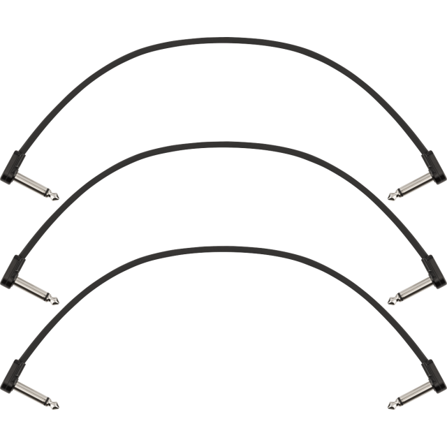 Pack da 3 cavi Patch Fender Blockchain 12", Angled/Angled