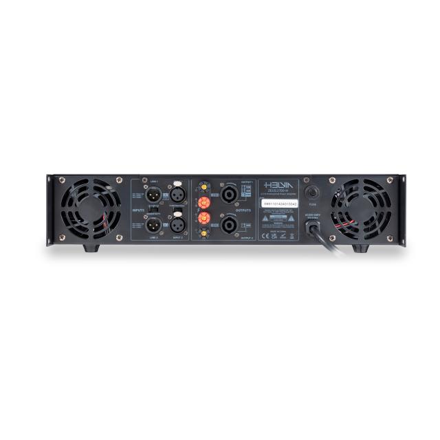 2 x 1000W @ 8ohm, 2 x 1350W @ 4ohm Professional Class-H Power Amplifier
