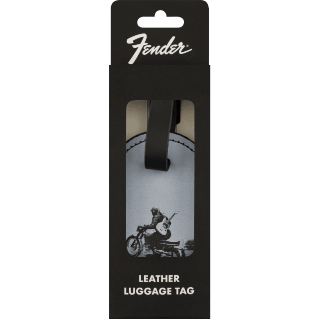 Targetta bagaglio Fender 9106101003  Vintage Ad Luggage Tag, Motorcycle Rider