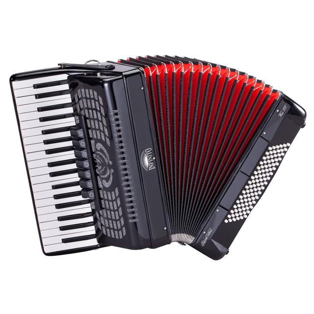 Fisarmonica 96 bassi nera