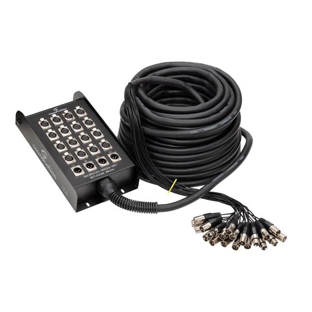 Professional metal stage box featuring 16 Input/ 4 Output