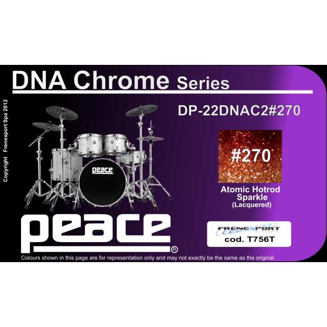 Drum Set 5 pcs in Acero Nord Americano con finiture laccate speciali