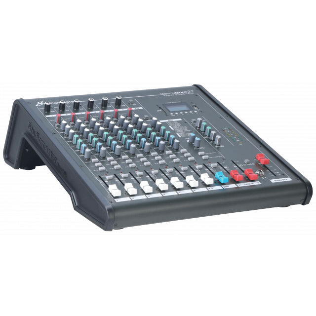 Console di missaggio professionale a 8 canali con Media e Bluetooth