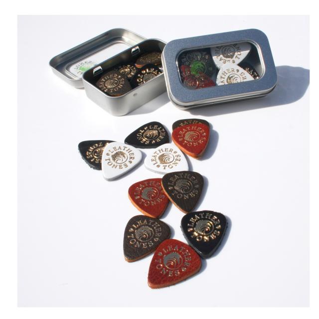 20 Leather Tones plectrums set