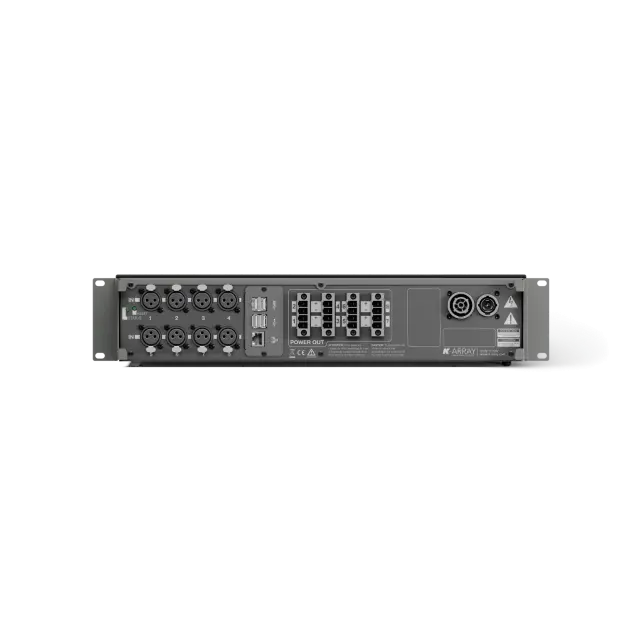 8x750W @ 4 Ohm Class-D Amplifier, Integrated DSP, 2x2 Dante Channels Enabled