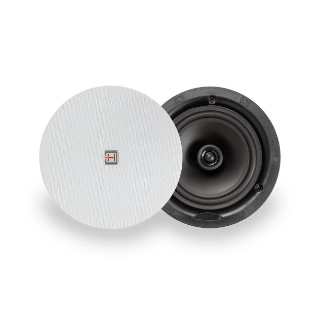 Altoparlante da soffitto 6.5" 30W 8 ohm a 2 vie con griglia senza cornice, bianco