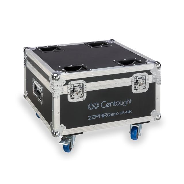 Flight Case per 4 Macchine per Scintille ZEPHIRO 600 SPARK