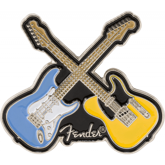 Fender Crossed Guitars Enamel Pin, Multi-Color