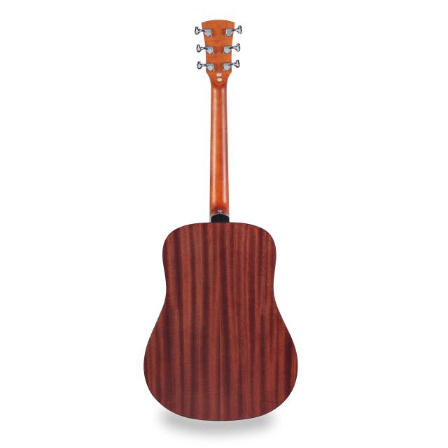 Dreadnought acoustic guitar with armrest