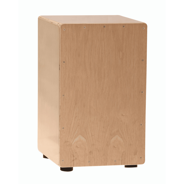 Flamenco style cajon with light walnut top