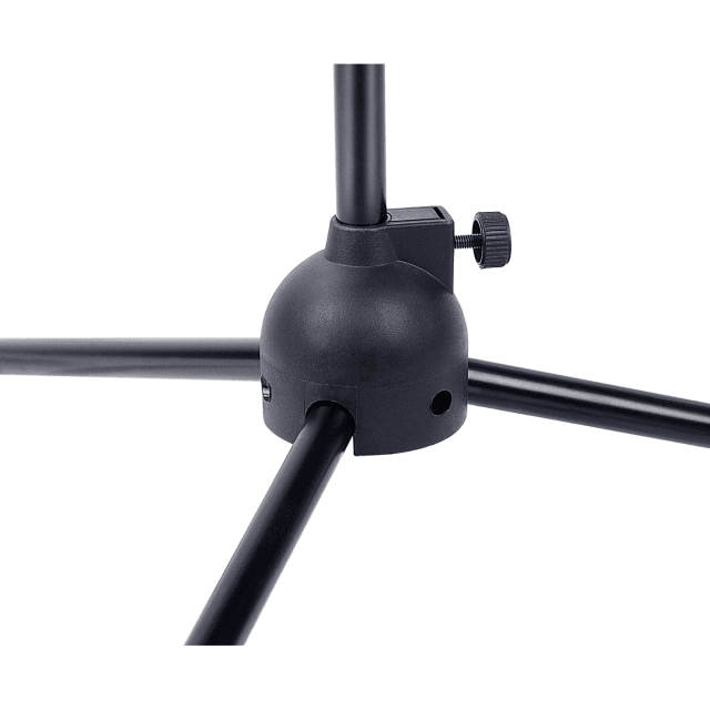 Microphone boom stand with tripod base