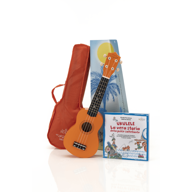 MAUI SUNNY Ukulele with bag and kids edu book (ITA)