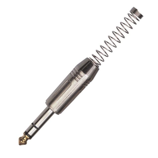 Metal connector 6.3mm jack STEREO (25 pcs box)