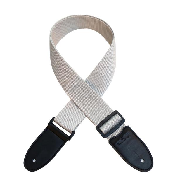 Tracolla per chitarra/basso in poliestere con terminali in pelle artificiale