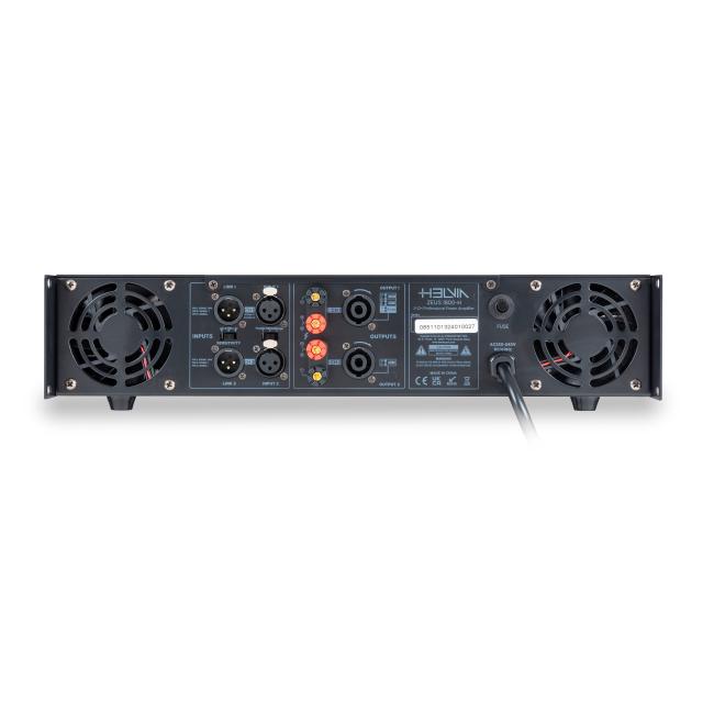 2 x 600W @ 8ohm, 2 x 900W @ 4ohm Professional Class-H Power Amplifier