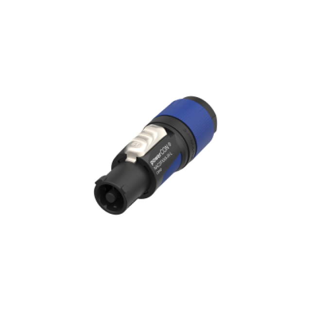 powerCON power-IN female connector for cable diameters 10 - 16 mm (blue)