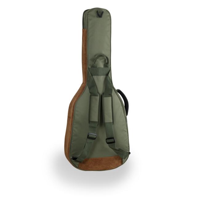 Borsa chitarra classica con inserti in pelle suede
