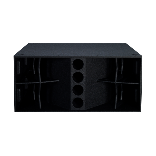 Dual 18” horn-loaded subwoofer – 3200 W AES – 4 Ohm