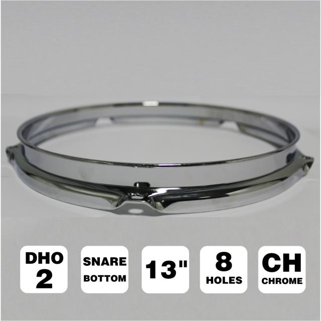 13" side head snare drum hoop