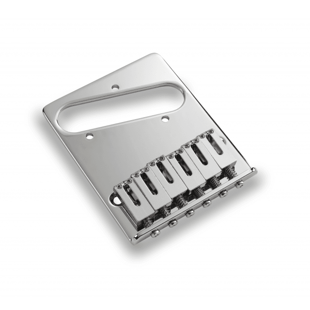 Fixed Bridge for Telecaster w/ Steel saddles (10.8 mm) - Chrome