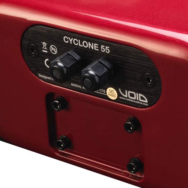 Passive coaxial compact loudspeaker with 2x 5" drivers, Fibreglass Enclosure, 16 Ω, IP-55 (red)