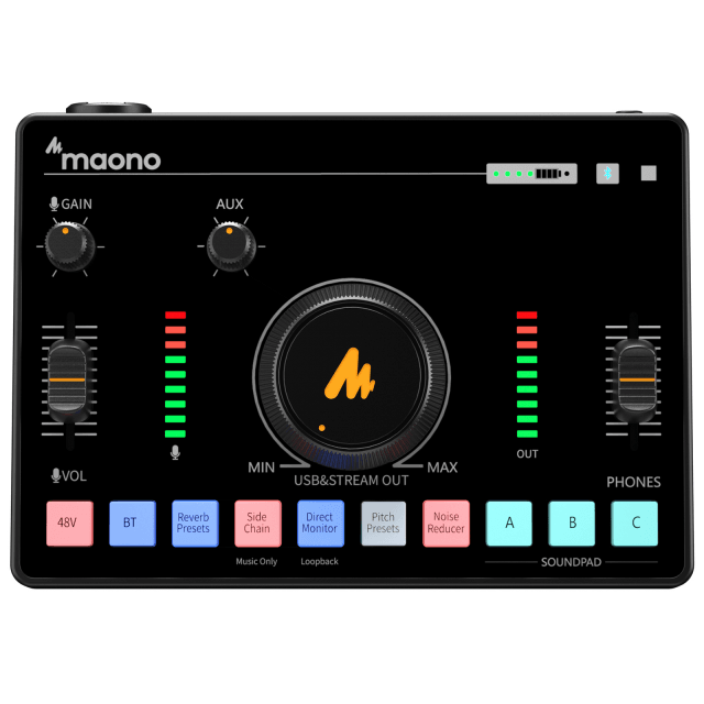 Mixer ed Interfaccia Audio Maonocaster