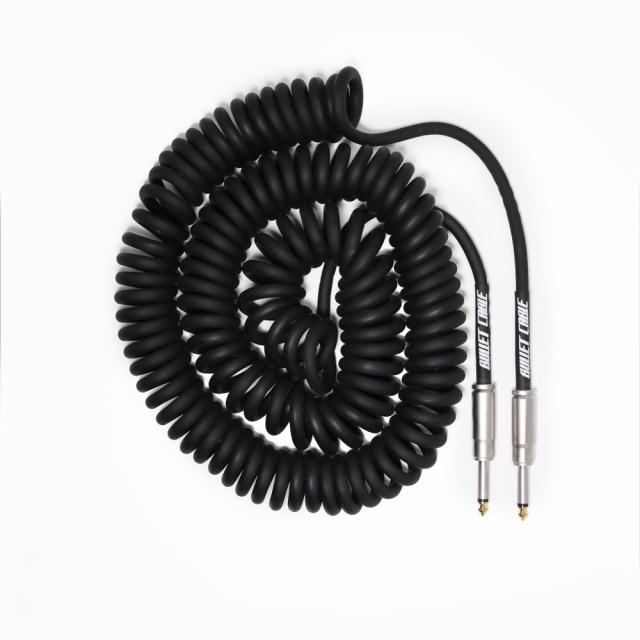 Classic Coil Bullet Cable straight/straight 30ft - Black