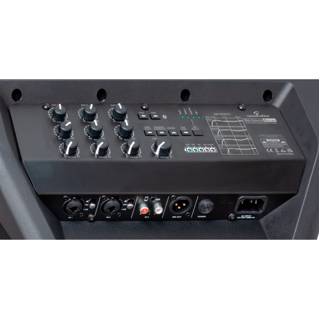 Diffusore amplificato portatile da 8” con batteria ricaricabile