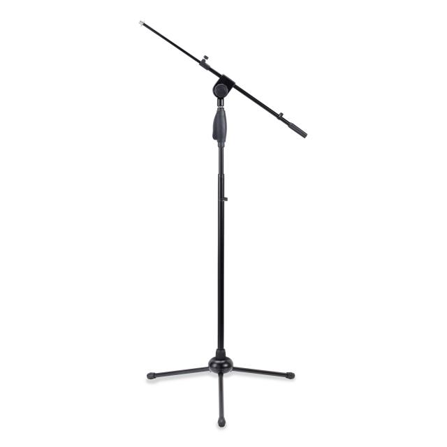 Boom arm Mic stand featuring ONE HAND system and tripod base