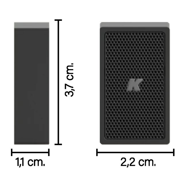0.5" Ultra-miniature Passive Point Source 16 Ohm Speaker (black color)