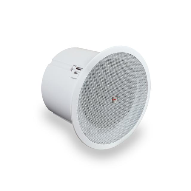 40W 70V/100V 8" 2-Way Ceiling Speaker with Back Can