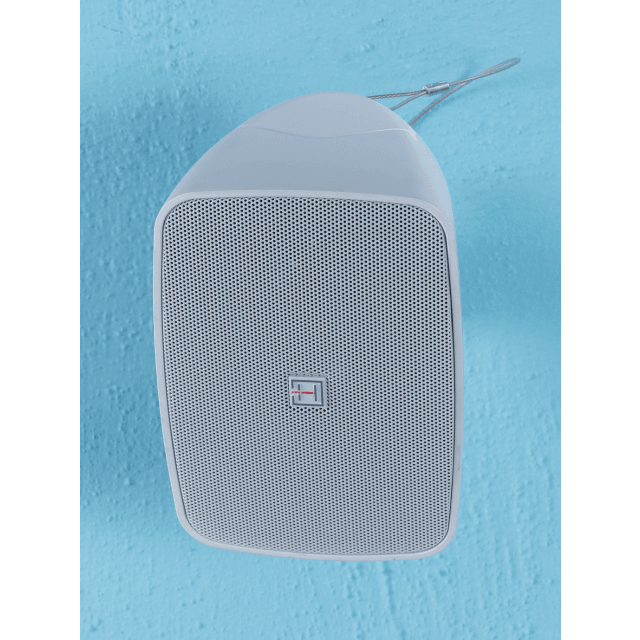 4" Waterproof 2-way Passive Wall-Mount Speaker Pair, White