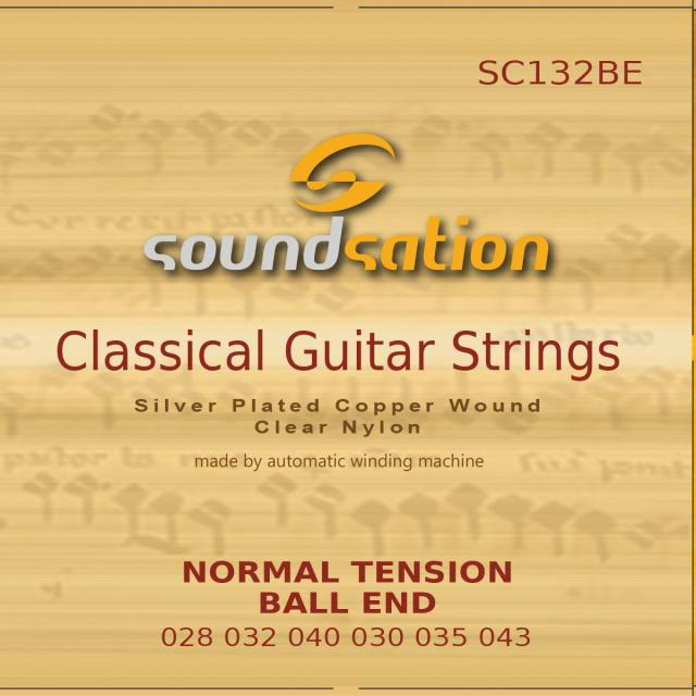 Ball End classical guitar string set - Normal tension