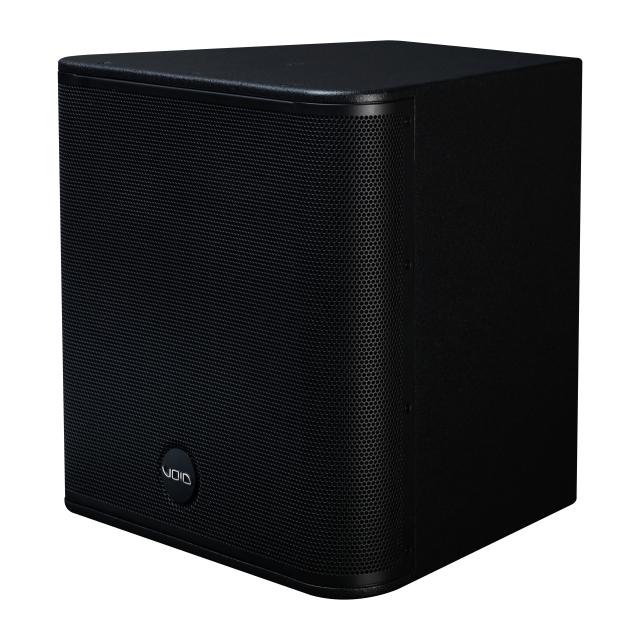 Compact passive Two-Way 13.5" coaxial loudspeaker with rotatable waveguide and controlled dispersion (black)
