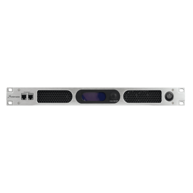 4x 650W @ 8ohm, 1 Rack Unit Digital Power Amplifier with DSP & PFC