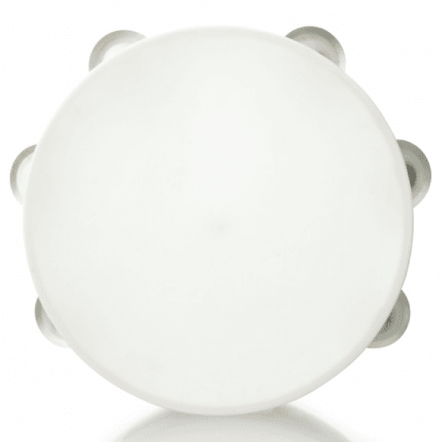 Tamburello con sonagli in PVC con pelle sintetica, misura large