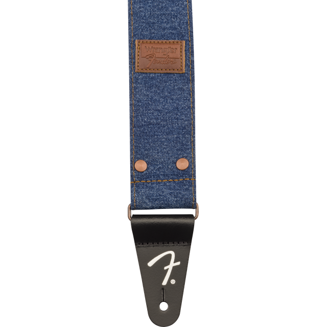 Tracolla in denim rivettato Fender® x Wrangler®, Indigo