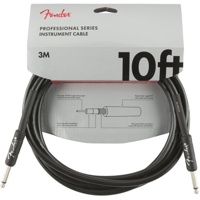 Cavo per strumenti serie Professional Straight/Straight 10' Black