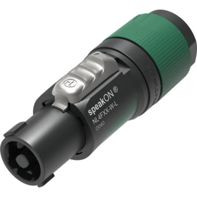 4-pole speakON connector with screw terminals, for cables from 10 to 16 mm